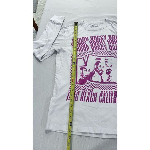 Snoop Doggy Dogg Long Beach California Long Sleeve T-Shirt White Pink Size Small - Picture 5 of 8